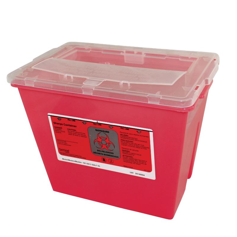 Sharps Red 2 Gallon Container